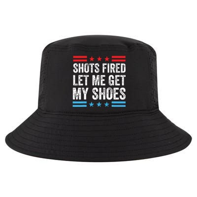 Shots Fired Let Me Get My Shoes Cool Comfort Performance Bucket Hat