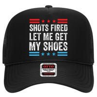 Shots Fired Let Me Get My Shoes High Crown Mesh Back Trucker Hat