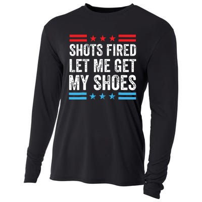 Shots Fired Let Me Get My Shoes Cooling Performance Long Sleeve Crew