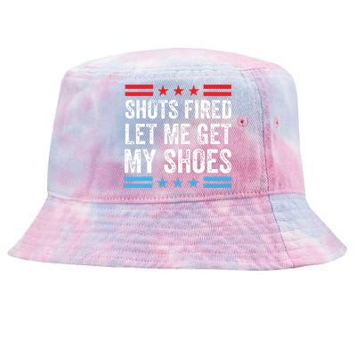 Shots Fired Let Me Get My Shoes Tie-Dyed Bucket Hat