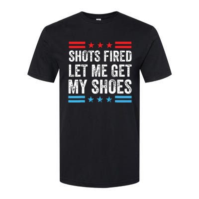 Shots Fired Let Me Get My Shoes Softstyle CVC T-Shirt