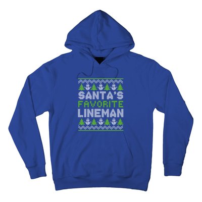 Santa Favorite Line Xmas Holiday Ugly Christmas Gift Hoodie