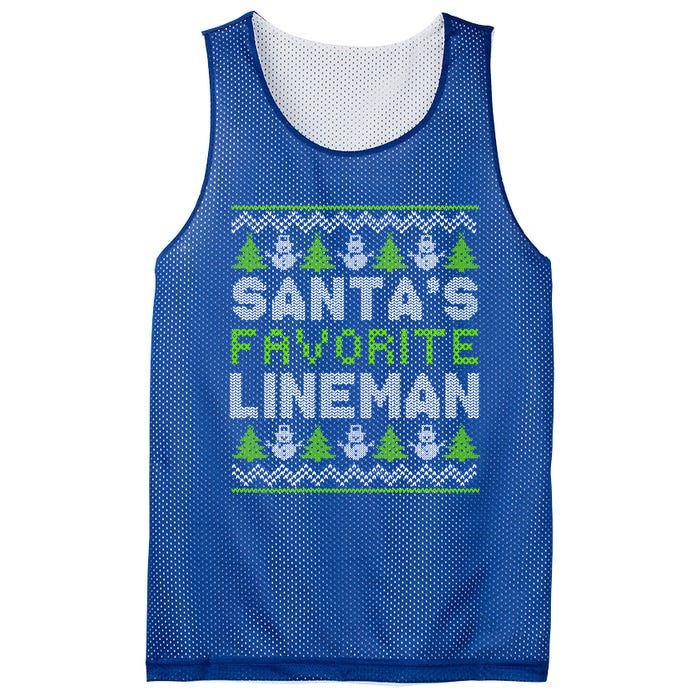 Santa Favorite Line Xmas Holiday Ugly Christmas Gift Mesh Reversible Basketball Jersey Tank