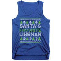 Santa Favorite Line Xmas Holiday Ugly Christmas Gift Tank Top