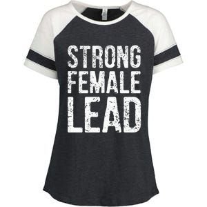 Strong Female Lead Gift Feminist Rights Meaningful Gift Enza Ladies Jersey Colorblock Tee