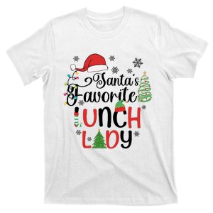 SantaS Favorite Lunch Lady Christmas T-Shirt