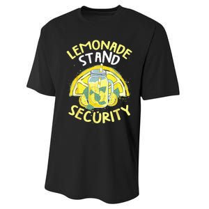 Summer Fun Lemonade Stand Security Boss Lemonade Crew Performance Sprint T-Shirt