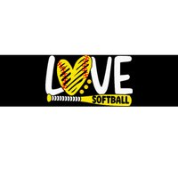 Softball For Love Softball Bumper Sticker