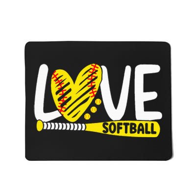 Softball For Love Softball Mousepad