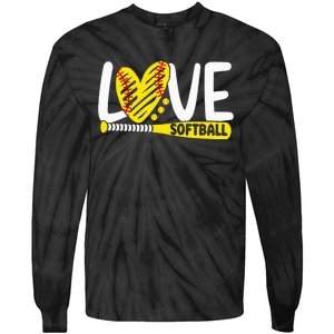 Softball For Love Softball Tie-Dye Long Sleeve Shirt