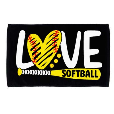 Softball For Love Softball Microfiber Hand Towel