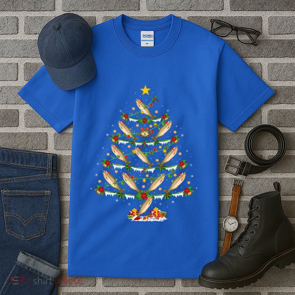 Steelhead Fish Lover Xmas Lighting Steelhead Christmas Tree Gift Tall T-Shirt