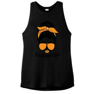 Scorpio Face Leopard Bandana Wink Eye Gift Ladies PosiCharge Tri-Blend Wicking Tank