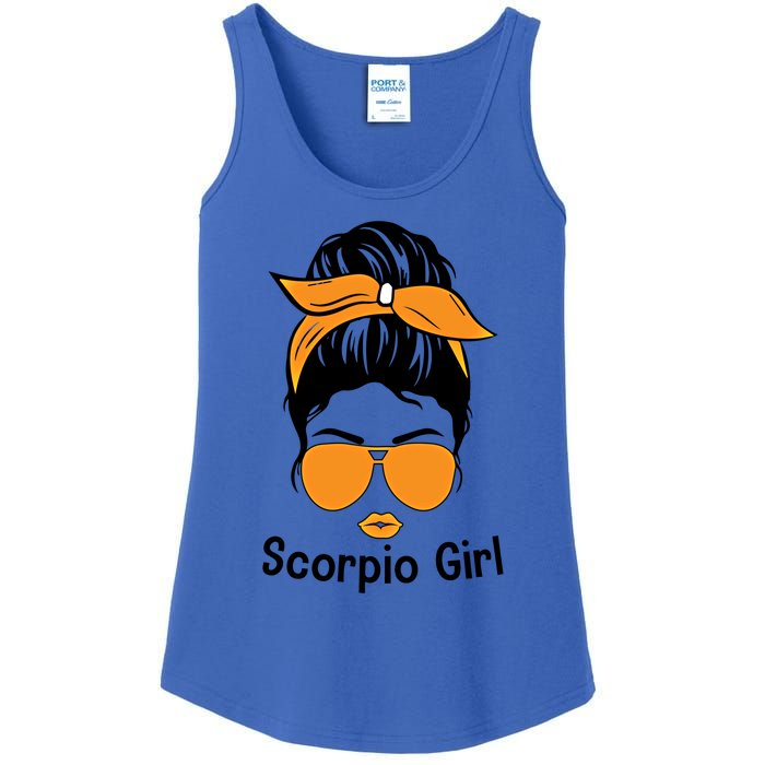 Scorpio Face Leopard Bandana Wink Eye Gift Ladies Essential Tank