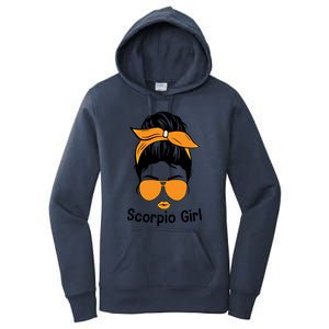 Scorpio Face Leopard Bandana Wink Eye Gift Women's Pullover Hoodie