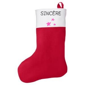 Sincere Feeling Love Sweetheart Message Truth Gift Felt Holiday Christmas Stocking