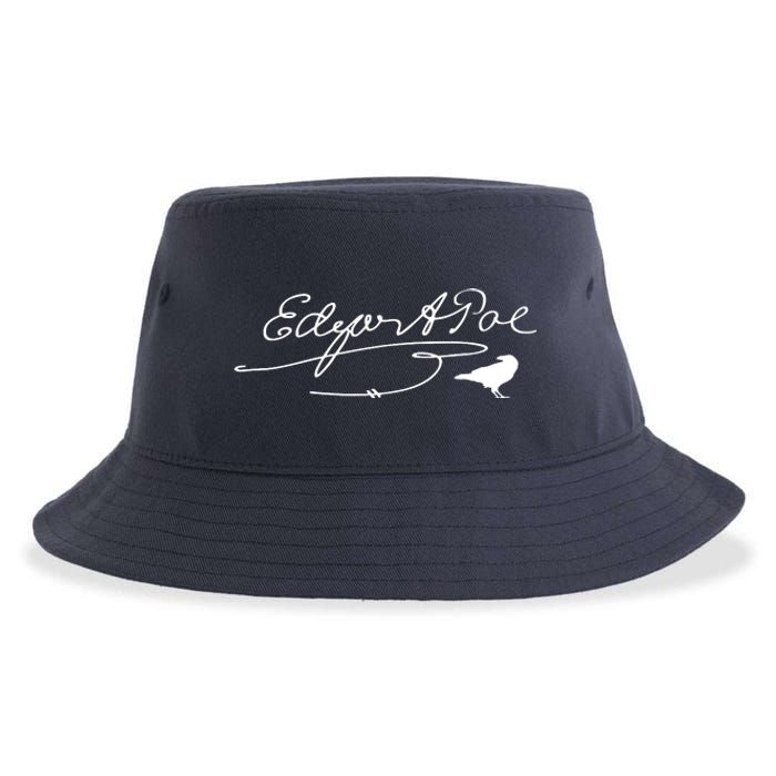 Signature Famous Literary Poet Gift Raven Sustainable Bucket Hat