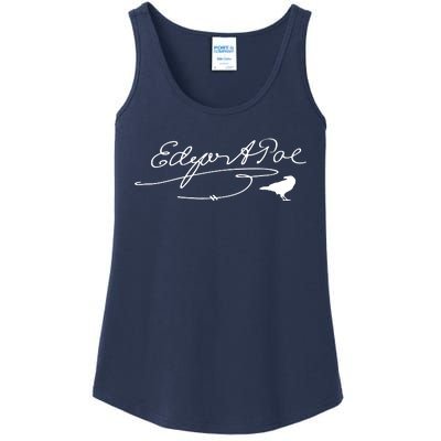 Signature Famous Literary Poet Gift Raven Ladies Essential Tank