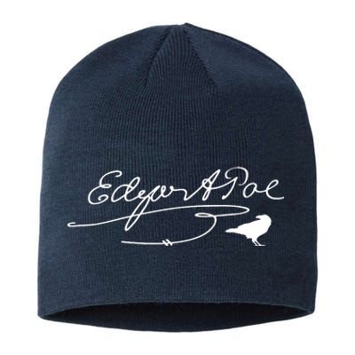 Signature Famous Literary Poet Gift Raven Sustainable Beanie