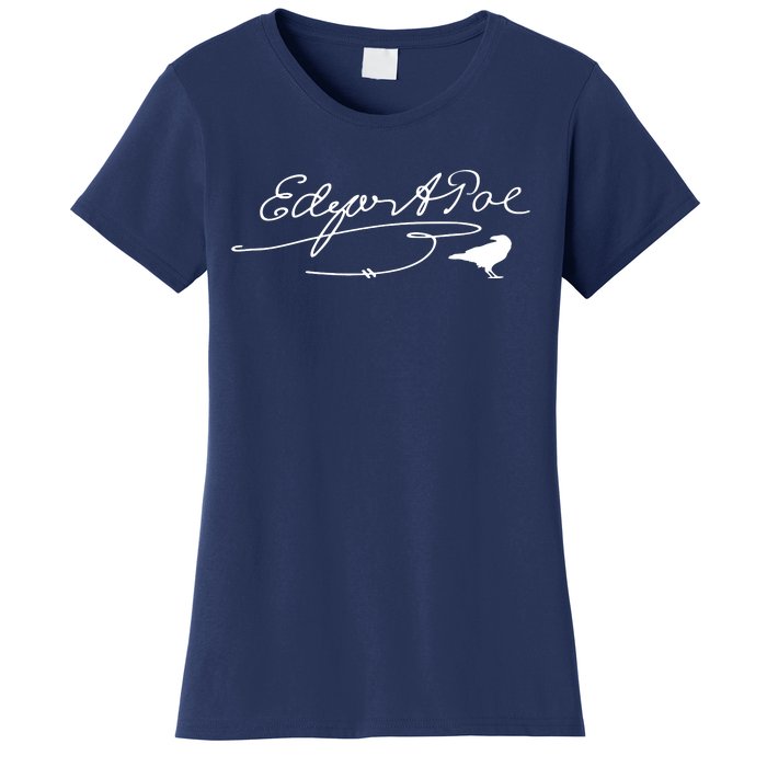 Signature Famous Literary Poet Gift Raven Women's T-Shirt