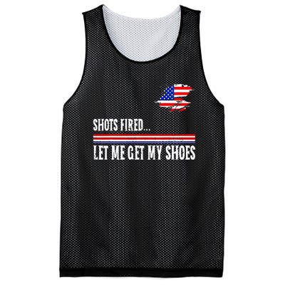 Shots Fired Let Me Get My Shoes Mesh Reversible Basketball Jersey Tank