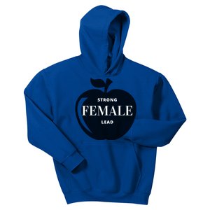 Strong Female Lead Big Apple Funny Feminist Holiday Gift Kids Hoodie