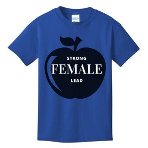 Strong Female Lead Big Apple Funny Feminist Holiday Gift Kids T-Shirt