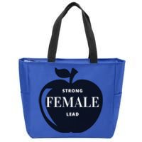 Strong Female Lead Big Apple Funny Feminist Holiday Gift Zip Tote Bag