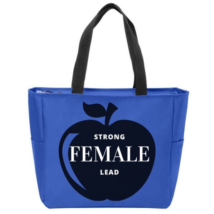 Strong Female Lead Big Apple Funny Feminist Holiday Gift Zip Tote Bag