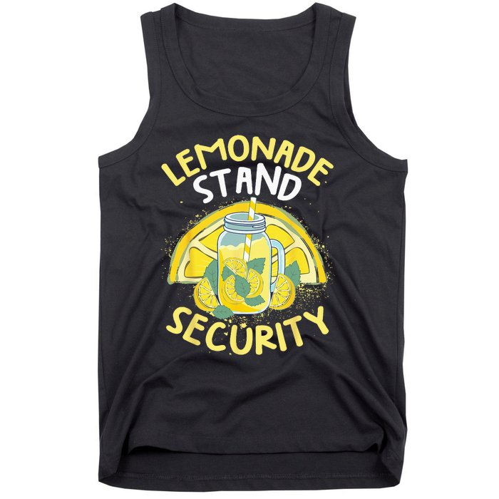 Summer Fun Lemonade Stand Security Boss Lemonade Crew Tank Top