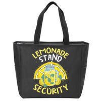 Summer Fun Lemonade Stand Security Boss Lemonade Crew Zip Tote Bag