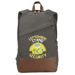 Summer Fun Lemonade Stand Security Boss Lemonade Crew Cotton Canvas Backpack