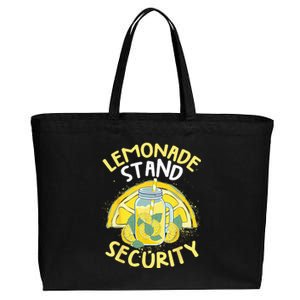 Summer Fun Lemonade Stand Security Boss Lemonade Crew Cotton Canvas Jumbo Tote