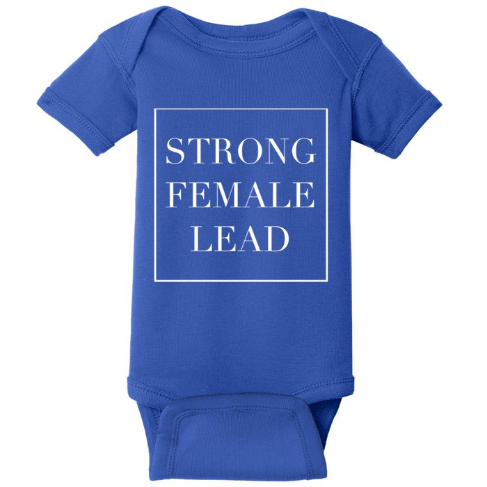 Strong Female Lead Funny Pun In Minimalist Modern Style Gift Baby Bodysuit