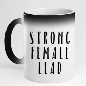 Strong Female Lead Feminist Boss Gift 11oz Black Color Changing Mug