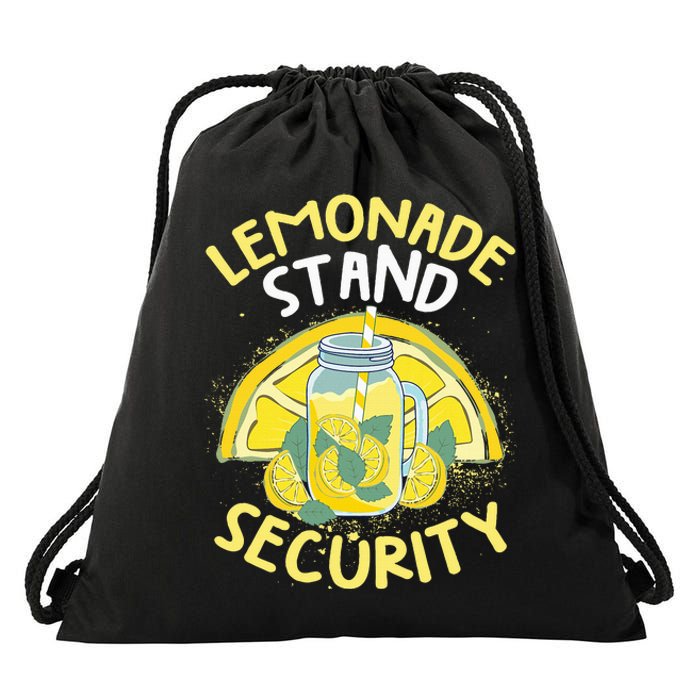 Summer Fun Lemonade Stand Security Boss Lemonade Crew Drawstring Bag