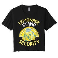 Summer Fun Lemonade Stand Security Boss Lemonade Crew Women's Crop Top Tee