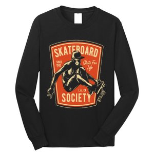 Skate For Life 1983 Boy Skateboard Long Sleeve Shirt