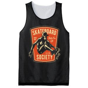 Skate For Life 1983 Boy Skateboard Mesh Reversible Basketball Jersey Tank