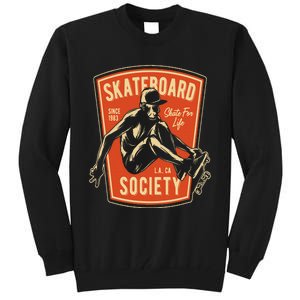 Skate For Life 1983 Boy Skateboard Tall Sweatshirt