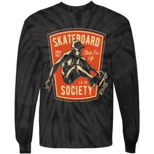 Skate For Life 1983 Boy Skateboard Tie-Dye Long Sleeve Shirt