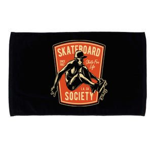 Skate For Life 1983 Boy Skateboard Microfiber Hand Towel