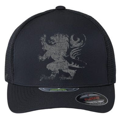 Scottish Flag Lion Rampant Heraldry Flag Of Scotland Rugby Flexfit Unipanel Trucker Cap