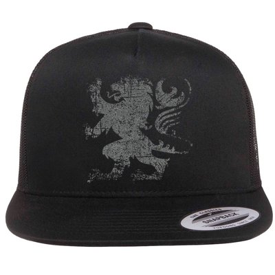 Scottish Flag Lion Rampant Heraldry Flag Of Scotland Rugby Flat Bill Trucker Hat