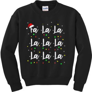 Santa Fa La 8 Fa La La La Christmas Funny Xmas Kids Sweatshirt