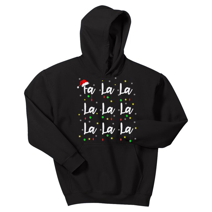 Santa Fa La 8 Fa La La La Christmas Funny Xmas Kids Hoodie