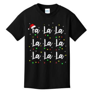 Santa Fa La 8 Fa La La La Christmas Funny Xmas Kids T-Shirt