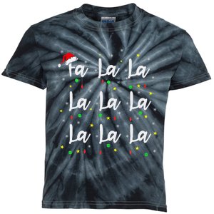 Santa Fa La 8 Fa La La La Christmas Funny Xmas Kids Tie-Dye T-Shirt