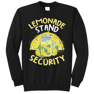 Summer Fun Lemonade Stand Security Boss Lemonade Crew Tall Sweatshirt