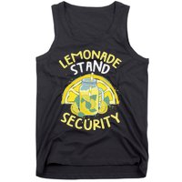 Summer Fun Lemonade Stand Security Boss Lemonade Crew Tank Top